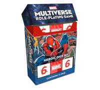 Marvel Multiverse Gioco di Ruolo HEROICE DADI Set di dadi in acrilico per un'esperienza coinvolgente, accessorio ufficiale per il gioco di ruolo Marvel Multiverse - Realizzato da CMON