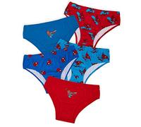 Marvel Mutande Bambino 5 Pack, Morbido e Traspirante Cotone Slip Ragazzo (Blu/Rosso Spiderman, 5-6 Anni)