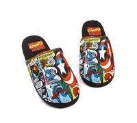Marvel Nero Character All-Over Print Pantofole Mule Uomini