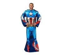 Northwest Marvel Coperta comoda con maniche, per adulti (121,9 x 180,3 cm), Capitan America
