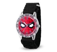 Marvel Orologio analogico al quarzo da ragazzo con cinturino in nylon WMA000187, Trasparente, Orologio Spider-Man Nylon