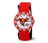 Marvel Orologio analogico al quarzo per ragazzi con cinturino in nylon W001535, Rosso, cinturino