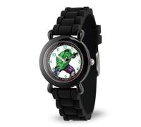 Marvel Orologio analogico al quarzo unisex con cinturino in silicone WMA000029, Nero, Cinturino