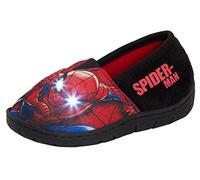 Marvel Pantofole lampeggianti di Superman per ragazzi, scarpe da casa per bambini, MNCK10821, Rosso