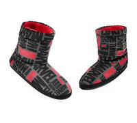Marvel Pantofole Uomo a Stivaletto - Ciabatte Uomo Invernali Antiscivolo 38-45 - Scarpe da Casa Chiuse Gadget Regalo per Ragazzi (Grigio/Rosso, 42-43 EU)