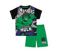 Marvel Pigiama a Maniche Corta per Ragazzi L'incredibile Hulk Verde 6-7 Anni