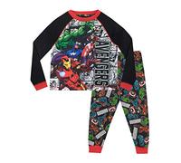 Marvel Pigiama a Maniche Lunghe per Ragazzi Avengers Multicolore 9-10 Anni