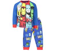 Marvel - Pigiama Avengers per bambini 4-5 anni - Pigiama a maniche lunghe Superhero - 100% cotone - Blu, 6-7 anni