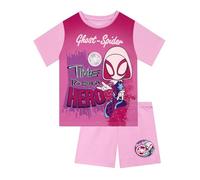 Marvel Pigiama Bambina, Pigiami Ragazza Spidey And His Amazing Friends, Pigiama Bambino Ghost Spider Estate, Rosa 3-4 Anni