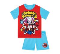 Marvel Pigiama Bambino, Pigiami Spidey And His Amazing Friends, Pigiama Corto Ragazzo, Pigiami Ragazzo Manica Corta, Blu 6-7 Anni