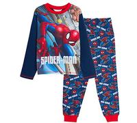 Marvel - Pigiama completo da ragazzo Spiderman, Avengers, set con T-shirt + pantaloni da salotto con polsini, Marina Militare, 3-4 Years