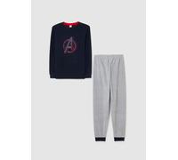 MARVEL, Pigiama Da Ragazzo In Misto Pile Multicolor Regular Fit, Bambino, Multicolor, Taglia: 11-12