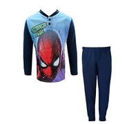 Marvel Pigiama Lungo in Puro Cotone Bimbo Spiderman Art. 5106 (Navy, 3/4 Anni)
