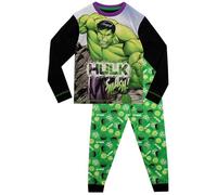 Marvel Pigiama per Ragazzi The Incredible Hulk Nero 3-4 Anni