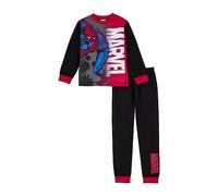 Marvel Pigiama Spider-Man per ragazzi, regalo ufficiale Spiderman, Nero , 3-4 Anni