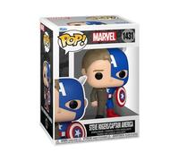 MARVEL - POP FUNKO VINYL FIGURE 1431 SPLIT CAPTAIN AMERICA/STEVE ROGERS 9CM