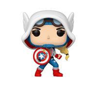 Funko Pop! Marvel: SGGV - Captain Capt. America Gwen Gwen - Marvel Comics - Fumetti Marvel - Figura in Vinile da Collezione - Idea Regalo - Merchandising Ufficiale - Giocattoli per Bambini e Adulti