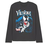 Marvel Press Maglietta Unisex a Maniche Lunghe Marvel Venom Antihero Unisex, Carbone, XXL