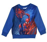 Marvel Press Spiderman Bambino Felpa (Blu,8 Anni)