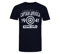 Marvel Property Of Captain America Maglietta Uomo (TV1073)