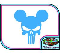 Marvel Punisher Logo Adesivo In Vinile Per Auto Laptop Tablet Finestra Parete
