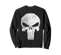 Marvel Punisher Skull Symbol Distressed Felpa