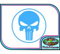 Marvel Punisher Teschio Logo L Adesivo Vinile Parete Auto Tablet Finestra
