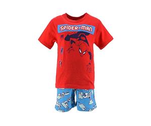 Marvel Pyjacourt Short/Tshirt Set di Pigiama, Rosso, 4 Anni Bambini e Ragazzi