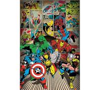 Marvel Pyramid International Comics (Here Come The Heroes) - Maxi poster, 61 x 91 cm, taglia unica