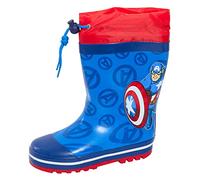 Marvel Ragazzi Captain America Wellies con Tie Top Kids Wellies Wellingtons Wellys