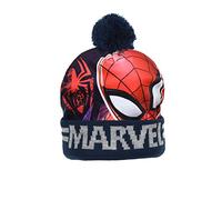 Marvel Ragazzi Spiderman Avengers Beanie Cappelli o Cappello Sciarpa e Guanto Set Blue Spiderman - Berretto 52 cms (Età 2-4)