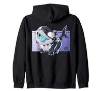 Marvel Rivals Jeff The Land Shark Devouring Duo Symbiote Felpa con Cappuccio