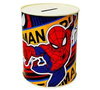MARVEL Salvadanaio Spiderman 11x8 cm in Latta Metallo Non Apribile Idea Regalo