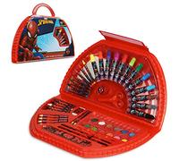 Marvel Spiderman Valigetta Colori per Bambini Colori per bambini per Disegnare e Dipingere Pennarelli Matite Colorate Acquerelli Bambini Giochi Spiderman Ufficiali