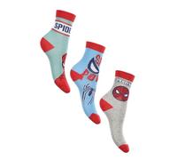 Marvel Set di 3 paia di calzini Spider-Man per ragazzi, Set 2, 3-4 Anni
