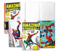 Marvel Set di mini quaderni Spiderman - Set di cancelleria Spiderman con 3 diari tascabili | Quaderni tascabili Spiderman per la scuola e l'ufficio