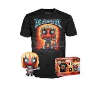 Marvel Set Figura Pop & T-shirt Deadpool Heavy Metal Funko Taglia XL