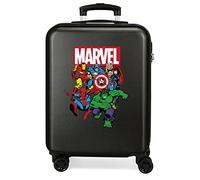 Marvel Sky Avengers, Trolley Rigido Cabina 55m Ragazzo, Nero, Bagaglio a Mano