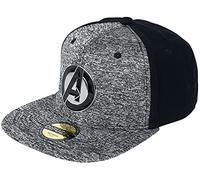 Bioworld - Difuzed Casquette Avengers Cappellino da Baseball, Grigio e Nero, Taglia Unica Uomo