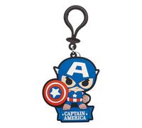 Marvel Soft Touch Pvc Bag Clip Captain America Con Figure Int.