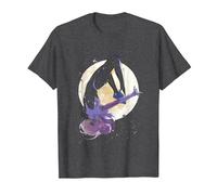 Marvel Spider-Gwen Moonlit Somersault Silhouette Maglietta, Uomo, Grigio Scuro, M