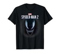 Marvel Spider-Man 2 Game Venom Face Maglietta, Uomo, Nero, 4XL