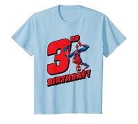 Marvel Spider-Man 3rd Birthday Maglietta, Bambini, Celeste, 3 Anni