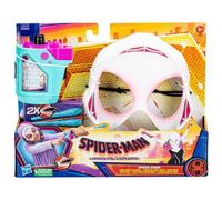 Marvel Spider-Man: Across The Spider-Verse Spider-Gwen Set maschera e blaster Web-Shot | Giocattolo di tiro Web Spider-Man | Giocattoli di supereroi per ragazze e ragazzi dai 5 anni in su, multicolore