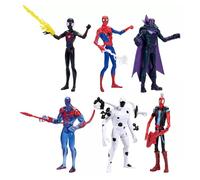 Marvel Spider-Man Across The SpiderVerse 15,2 cm Ultimate Showdown Figure Confezione da 6