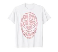 Marvel Spider-Man All The Villains Text Fill Maglietta