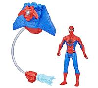 Marvel Spider-Man Aqua Web Warriors Action Figure 10 Pollici con Accessorio per Zaino da Gioco d'Acqua per Bambini 4+