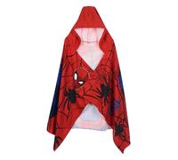 Marvel Spider-Man Asciugamano con Cappuccio per Bambini, Rosso e Blu, Taglia Unica, 70 x 140 cm