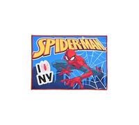 Marvel Spider-Man Asciugamano per Bambini, 30x40cm, Blu e Rosso, Design New York