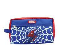 Marvel Spider-Man, astuccio da toilette per bambini, adolescenti, adulti, colore rosso e blu, prodotto ufficiale Disney/Marvel